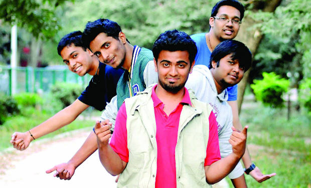 (From left) Vinith, Prajin, Vhishal, Sushil and Prithvi (From left) Vinith, Prajin, Vhishal, Sushil and Prithvi